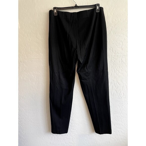 Talbots Classic Slim Pants Woman's Size 12 Black with Side Zip - Picture 16 of 16